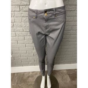 Iman Gray Short Stretch Jeans Size 8
